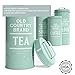 Barnyard Designs Canister Sets for Kitchen Counter, Farmhouse Canisters Sets for the Kitchen Countertop, Metal Canister with Lid, Coffee Tea Sugar Flour Container Set for Counter (Mint)