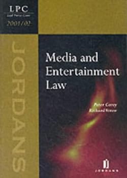 Paperback Media and Entertainment Law 2002 Book