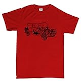 Genial Customised_Perfection AustinMiniClassic1275Cart - Camiseta, color rojo