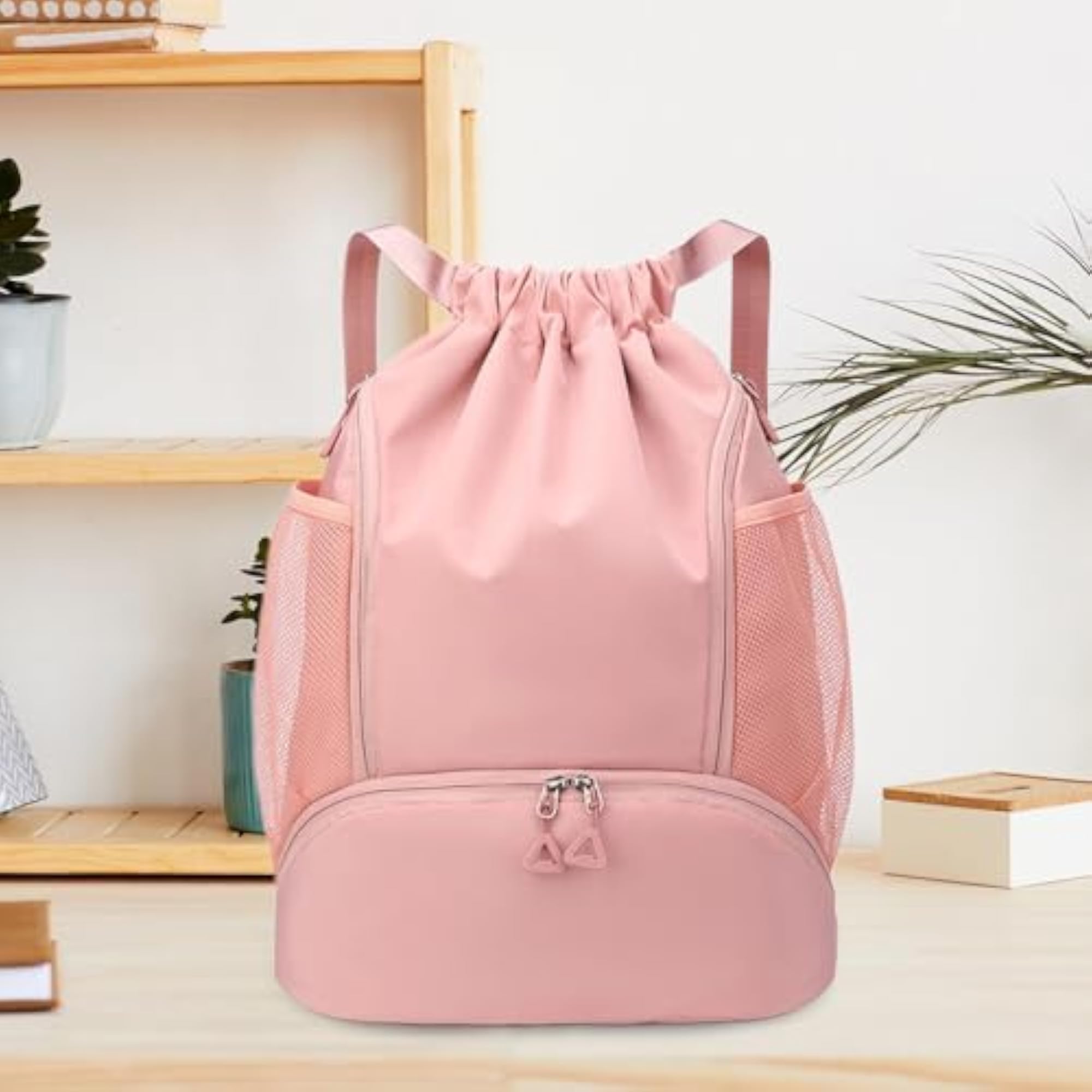 Lightweight Waterproof Drawstring Basketball Backpack