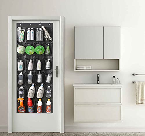 Sleeping Lamb 24 Large Mesh Pockets Over The Door Shoe Rack Breathable Hanging Shoe Organizer For Closet, Door Shoe Holder For Men Sneaker, Black #TOP4