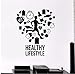 Produktbild Lsfhb Gesunder Lebensstil Wandtattoos Run Runner Wandaufkleber Für Gym Cardio Sport Aufkleber Dekoration Abnehmbare 42X50 Cm