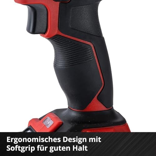 Bild 6 - Einhell Akku Schlagbohrschrauber-Set TE-CD 18/40 Li-i plus 64 Power X-Change (Li-Ion, Drehzahl-Elektronik, 2-Gang-Getriebe, Max. 24.000 Min-1, Ladegerät und Zubehör), Schwarz, Rot, 18 V, 40 Nm