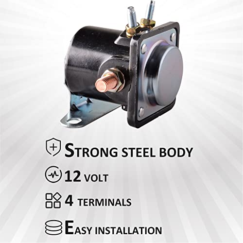 Unikpas Universal Ignition Switch Key W/Starter Solenoid Relay Compatible For Ford Jeep Lincoln Mercury 1958-1991 Starter Switch For Tractor,Car, Truck, Trailer, Caterpillar, Agricultural #TOP3