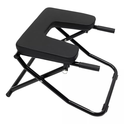 Venbytech for Black Yoga Headstand Bench Upside Down Chair for Balance Training Exercise US