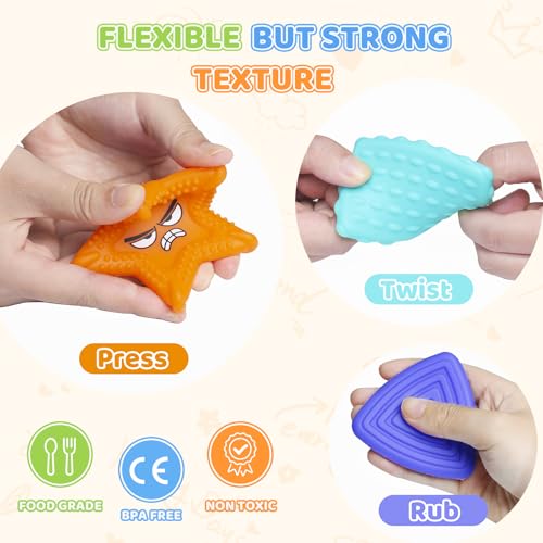 APLIST Emotion Sensory Toys for Toddlers Kids, Social Emotional Learning for Nonverbal Autism Special Needs, Play Therapy Feelings Toys, Preschool Calm Down Corner Quiet Tactile Fidget - Image 5