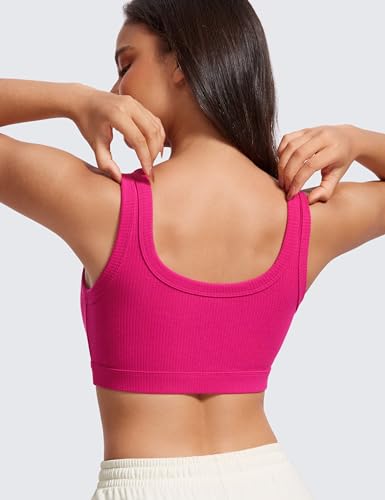 CRZ-YOGA-Ribbed-Sports-Bras-for-Women-U-Back-Wireless-Medium-Impact-Sports-Bra-Padded-Yoga-Workout-Bra