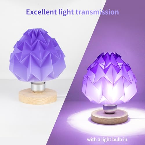 Image of IEMAI Translucent PETG Filament 1.75mm 1kg, Dual Color Gradient Purple to White 3D Printer Filament Up to 600mm /s Rapid Printing for Lampshades Artwork & Home Decor
