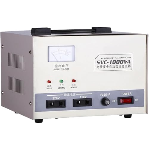 ZMJGLL High Precision Voltage Regulator, Heavy Duty AC Stabilizer for Reliable Power Supply in Household Appliances,Versatile compatibility (1000w)