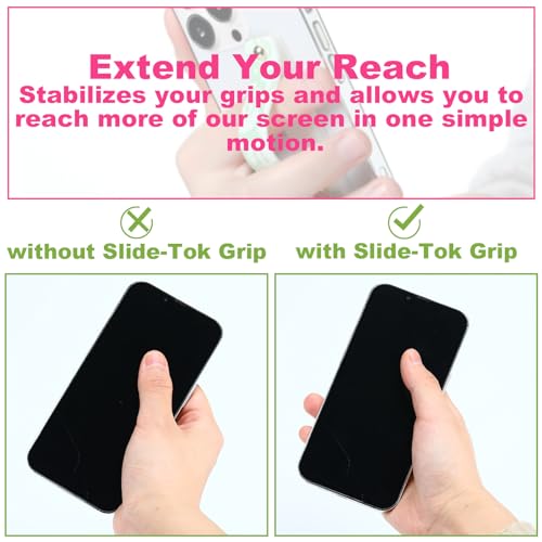 Image of Weewooday 6 Pieces Phone Grip Holder Cell Phone Grip Strap Telescopic Finger Strap Stand Universal Finger Kickstand for Most Smartphones (Soft Color,Funny Smile)