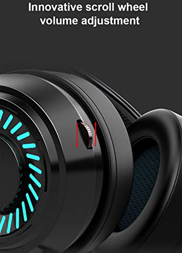 QUANXI Headset Gamer com fio G5 com microfone, Fone de ouvido com microfone Unidade de alto-falante