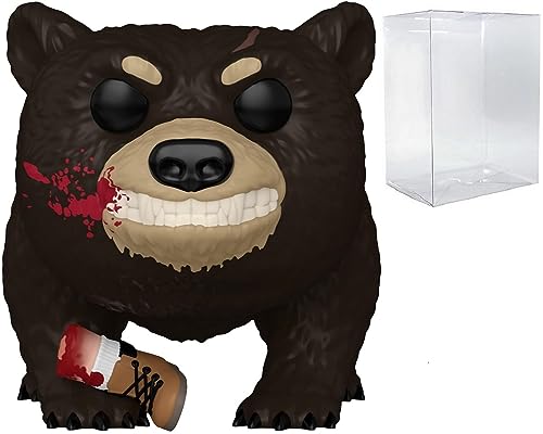 POP Horror Movies: [Cocaine] Bear - Bear with Bloody Leg Funko Vinyl Figure (Bundled with Compatible Box Protector Case), Multicolored, 3.75 inches