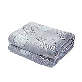 Cozy Bliss Glow in The Dark Throw Blanket Planet Galaxy Blanket, Premium Super Soft Fuzzy Fluffy War