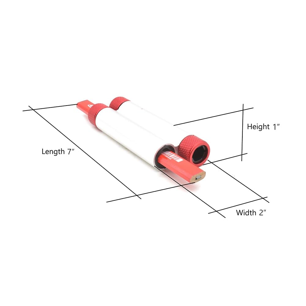 BIG HORN 19857 Aluminum Body Dual Marker Holder for Carpenter’s Pencil/Lumber Crayon — Amazon image 7