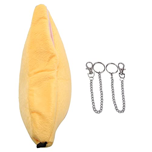 Goshyda Cama Colgante De Terciopelo para Mascotas, Divertida Forma De Plátano, Cama Colgante De Hámster, Mantener El Calor (Amarillo)