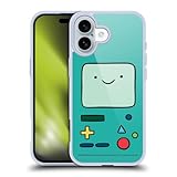 Head Case Designs Officially Licensed Adventure Time BMO Graphics Gel Case [Military Grade Protection] Compatible with Apple iPhone 16 and Compatible with MagSafe