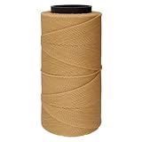 The Beadsmith Knot It Waxed Polyester Cord – Natural Color – 0.7mm Diameter – Light Wax, 144 Meters (472 Feet) Per Spool – Make Jewelry, Macrame, Friendship Bracelets and DIY Crafts