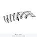 APS Compatible with Ford F-150 2009-2014 Lower Bumper Stainless Steel Chrome Polished 8x6 Horizontal Billet Grille Insert F66789S