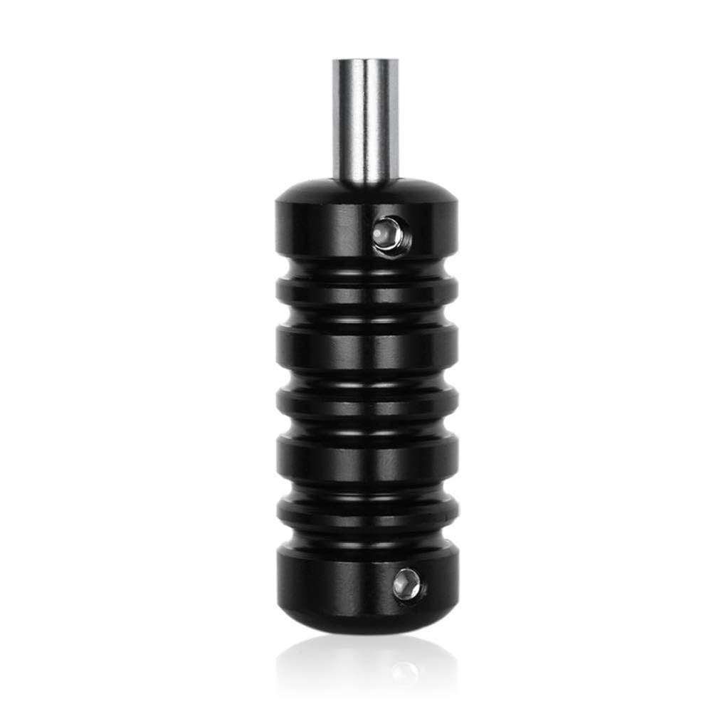 Alumnium Handle Grip 22mm Tube for tattoo machines with Anti-Slip Stripes, Ideal for Artists and Beginners Black-image-10