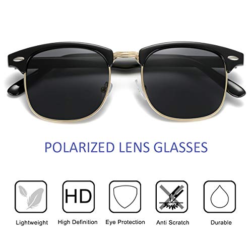 Retro Semi Rimless Sunglasses Half Frame UV400 Glasses for Men And Women3