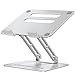 LORYERGO 11-17.3" Soporte Portatil Mesa Plegable Ventilado Soporte Ordenador Portátil Height Ajustable Elevador Portatil Laptop Stand Compatible (Plata)