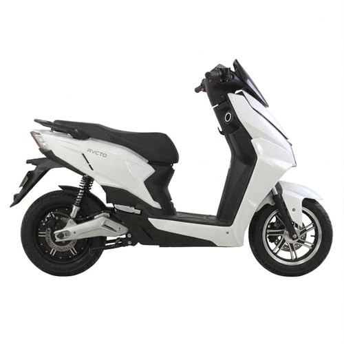 Image of Ryoto Electric Scooter with 60V 45Ah Battery, 50 Km /h Speed, Hub Motor, Fast Charging, Digital Display, Disc Brakes, Tubeless Tyres, Eco-Friendly EV Scooter (White)