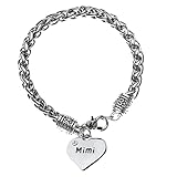 Handmade Mimi Heart Charm Bracelet, Mimi Jewelry, Gift for Grandmas