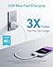 Anker USB C Charger Block, 33W 2 Port Compact Charger with Foldable Plug for iPhone 17/16 Series, Galaxy, and More (Cable Not Included, White)