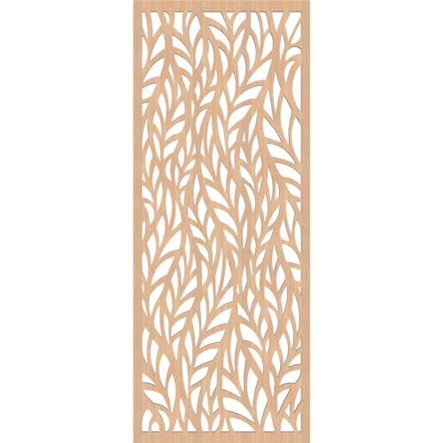 Image of Ortonville Decorative Pierced Fretwork Wood Wall Panels, 11 3 /8 inchW x 29 3 /8 inchH x 1 /4 inchT, Hickory
