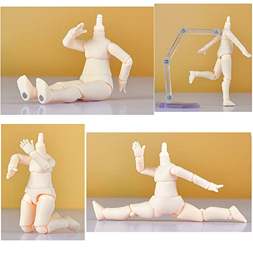 XiDonDon 1/12 Scale BJD Doll Body 9.6cm/11cm YMY2 Body Action Figures Replacement Body Doll Accessories (Milky White,11cm) by XiDonDon - Image 4