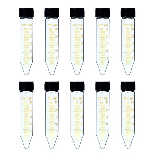 Tube de centrifugeuse en verre de haute résistance chimique et thermique 25 ml conique