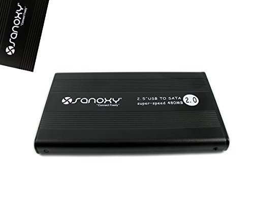 SANOXY Caja Externa HDD SATA 2.5 USB 2.0 Negra miniatura 1