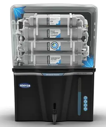 Addyz Fully Automatic Water Purifier with Silver impregnated Carbon Advanced Multi Stage RO+UV+UF 12 Litres Storage