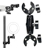 FEITONGFX Schirmhalter Für Rollator – Universelle Halterung Mit 6,35 Mm Adapter & 38 Mm Klemmweite – Für Regenschirm & Kamera – Passend Für Rollator, Kinderwagen & Fahrradlenker