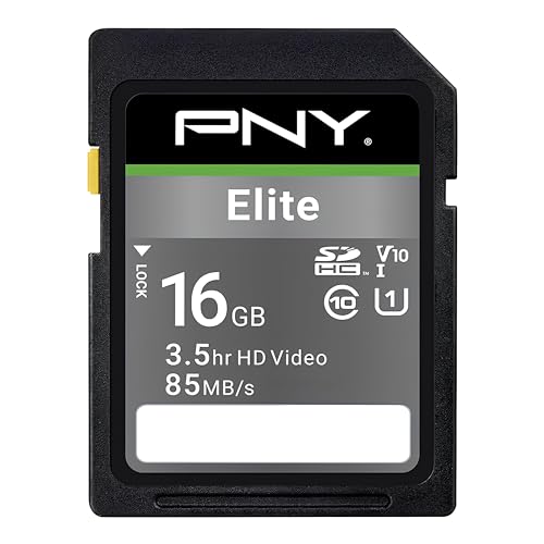 PNY Elite SDHC Card 16GB Class 10 UHS-I U1 85Mo/s