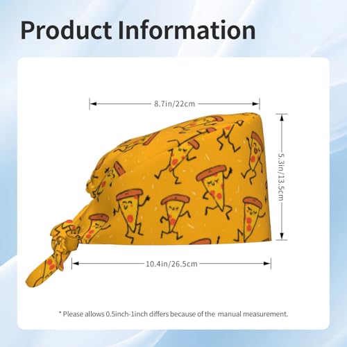 Image of Adjustable Scrub Cap with Sweatband, Breathable Working Hat for Men /Women