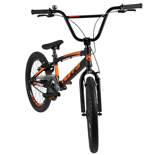 HX Pro 20-Zoll Aluminium BMX Race Bike, Schwarz und Orange, 46