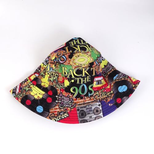 Sombrero Bucket Retro 80 90s para Mujer y Hombre miniatura 4