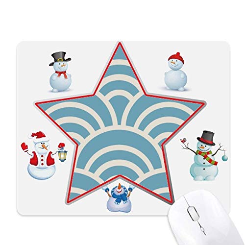 Tapis de souris japonais traditionnel Edo haut de gamme au motif étoile de Noël