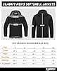 33,000ft Men's Waterproof Warm Softshell Jacket Lightweight Fleece Lining Jackets Hooded Rain Coat Windbreaker for Walking Hiking Black 3XL #5