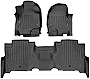 MAXLINER Floor Mats 2 Row Liner Set Black Compatible with 2018-2022 Expedition / Navigator with 2nd Row Bench Seat (Incl. Max and L)