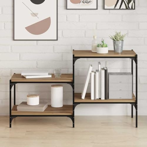 Estanterías de madera marrón de 3 compartimentos de 60x40x1,5 cm para pared 4