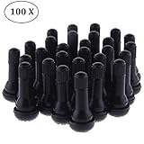 Lieferumfang:100 × TR413 gummi ventile , Größe: 2.5 × 4.5 cm. Max. Arbeitsdruck des Ventils bei Raumtemperatur: 4.8 bar.