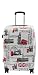 Imagen de A1 FASHION GOODS City of  Maletas expandibles de 4 ruedas con estampado de ciudad de Londres