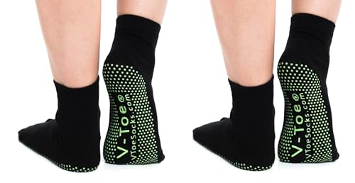 V-Toe Non-Slip Flip-Flop Socks - Tabi Split Toe Socks for Women & Men Size - Unisex Toes Separated Yoga Socks3