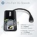 TRENDnet USB-C 3.1 to 5GBASE-T Ethernet Adapter, 2.5GBASE-T RJ-45, Integrated 12.6cm (4.9 in) USB Type C Cable, Compatible with Cat5e Or Better Cabling, Windows Compatible, Black, TUC-ET5G