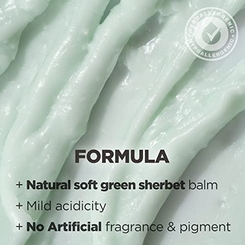 Hyggee Soft Reset Green Cleansing Balm - Vegan Gentle Makeup Remover Sherbet Cleanser - Milky Oil Based Cleanser - Tea Tree Extract & Jojoba Oil - Hypoallergenic For Sensitive Skin, 3.38Oz. #TOP4