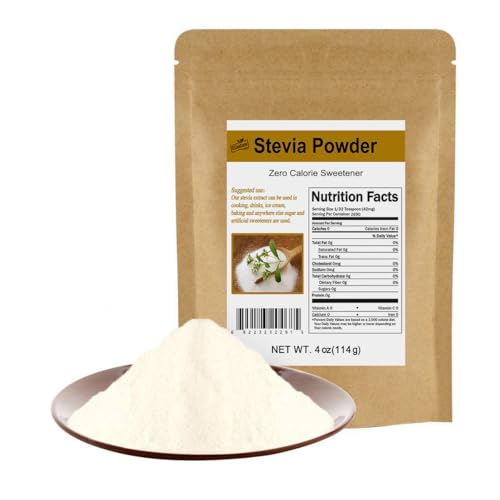 CCnature Stevia Powder Extract Natural Sweetener Zero Calorie Sugar Substitute 4oz