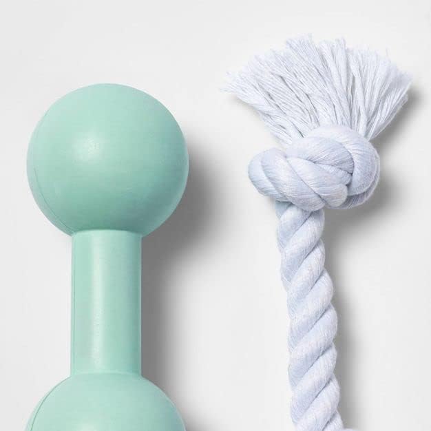 Miniatura 2 de Boots & Barkley - Juego de 2 piezas de cuerda y goma para perros