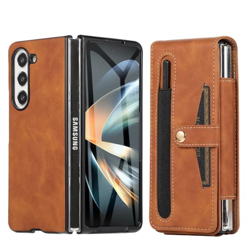 Étui de téléphone en Cuir PU pour Samsung Galaxy Z Fold 4 5G Housse Porte-Stylo Antichoc